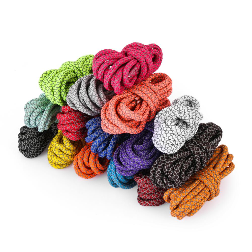 120cm Polyester Fluorescent Reflective Sport Shoelaces Sneaker Shoestrings Shoe Rope Shoes Lace