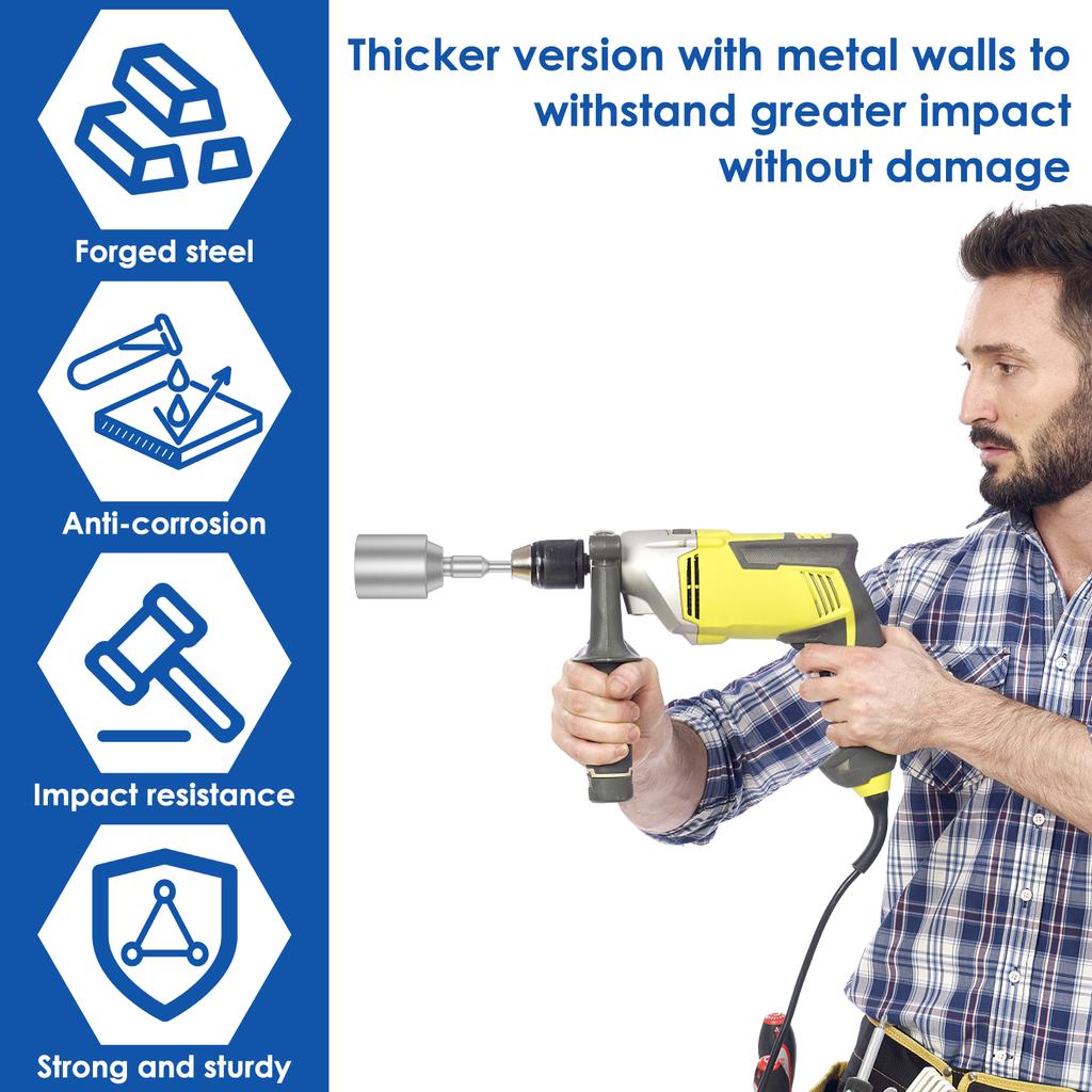 SDS-Plus Ground Rod Driver 30/45/65 мм Сверло-шуруповерт Сверхпрочный инструмент с Т-образным штифтом Из кованой стали Прочный молоток