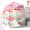 1pc Hello Kitty Make Life Sweet Automatic Folding Umbrella - Portable 3-Fold Design with Iron Frame, Perfect for Outdoor Use, Festive Gifts, Travel, D
