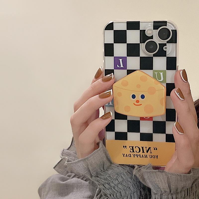 Прозрачный чехол для мобильного телефона Samsung - подходит для S8/9/10e/20/21, Note 8/9/10/20 с держателем на клею