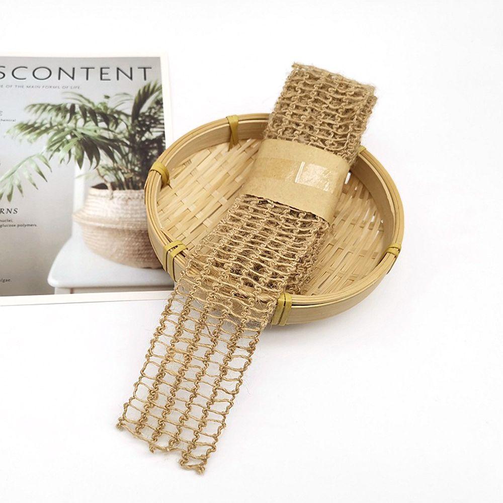 Woven DIY Scrapbook Home Ornament Lace Wedding Party Supplies Burlap Roll Jute Ribbon Hemp Rope