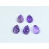 Кольцо из натурального аметиста 7x10 мм, размер кольца, грушевидный кабошон, россыпной драгоценный камень, лот из 5 шт., 9 карат, A-442