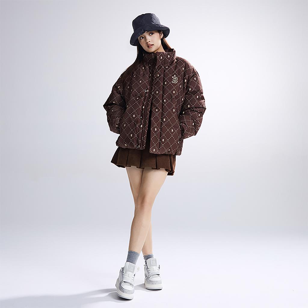 Новые пуховики MLB Унисекс Темно-коричневые 3ADJM0536-43BRD