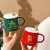 Creative Christmas Ceramic Cup Cartoon Christmas Mug Cute Christmas Style Water Cup Christmas Tree Coffee Cup