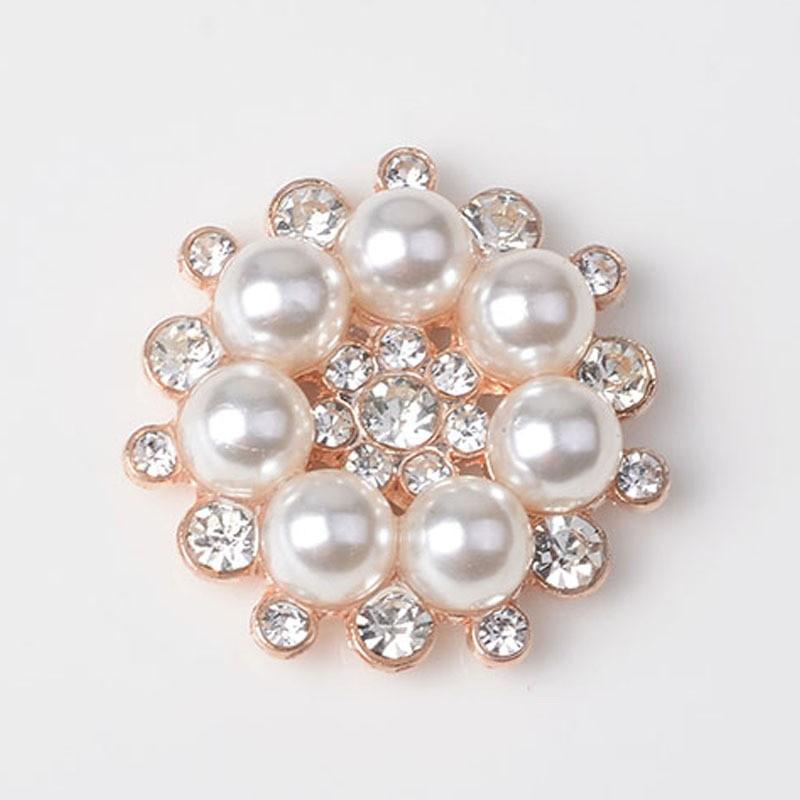 Элегантная пуговица с искусственной плоской спинкой, изысканные украшения, жемчуг, кристалл, цветок, горный хрусталь