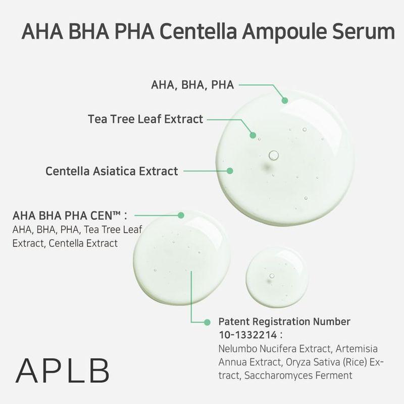 APLB Сыворотка-ампула с AHA, BHA, PHA и Центеллой