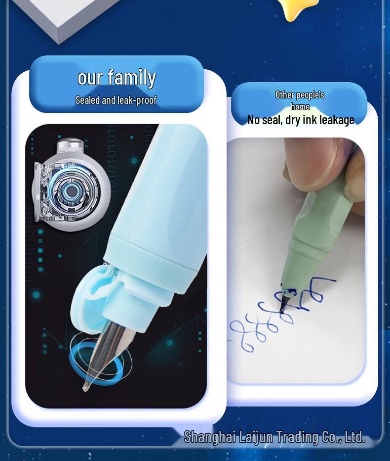 Dotstone Time Capsule Fountain Pen for Students - Replaceable Ink Cartridge, Beginner Calligraphy, Model DS-784