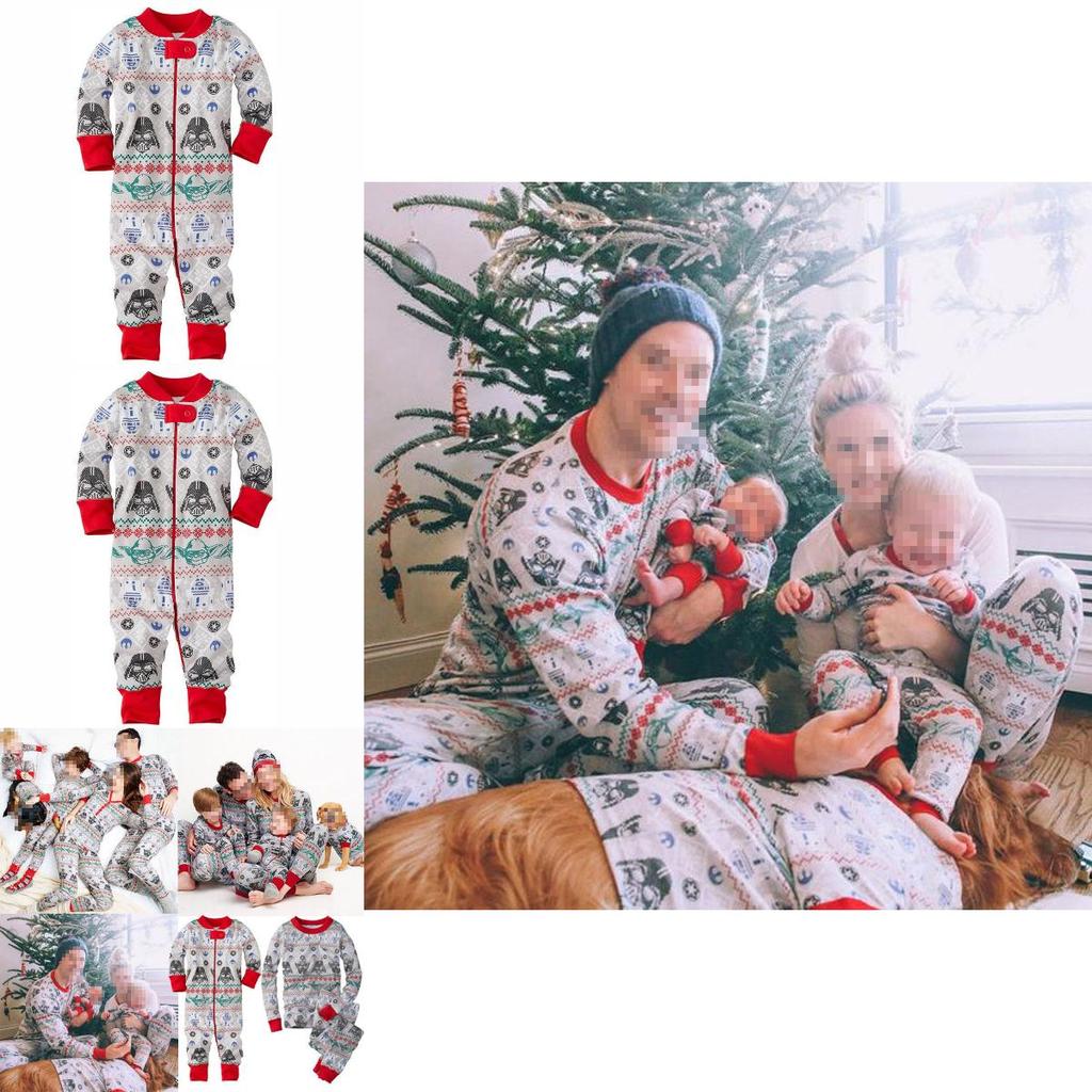 Детская пижама «Звездные войны» из удобной хлопковой смеси для семейного отдыха и сна