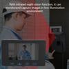 7"2.4GHz отпечатков пальцев видео проводная камера дверной звонок интерком цифровой видимый дверной телефон