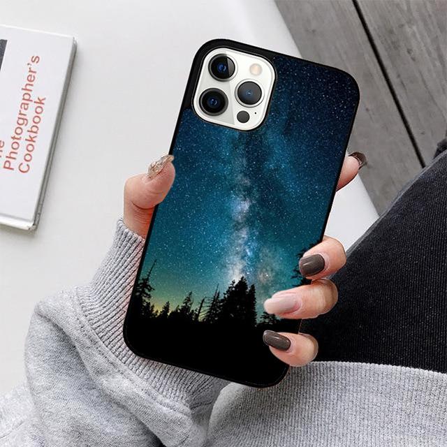 Чехол для телефона 'Звездное Космическое Лунное Ночное Небо' Для iPhone 17 Air 16 15 14 13 12 11 Pro Max Plus Max Защитный Корпус