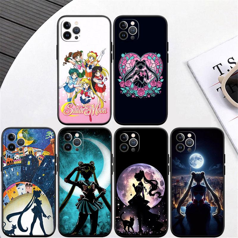S-Sailors-wallpaper M-Moon Phone Case for Motorola Moto Edge 60 60s 70 G86 G56 G54 E14 G04S G45 G54 G64 Pro Power Neo Fusion