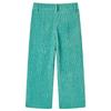 Pantalons pour enfants velours côtelé vert menthe 92/104/116/128/140