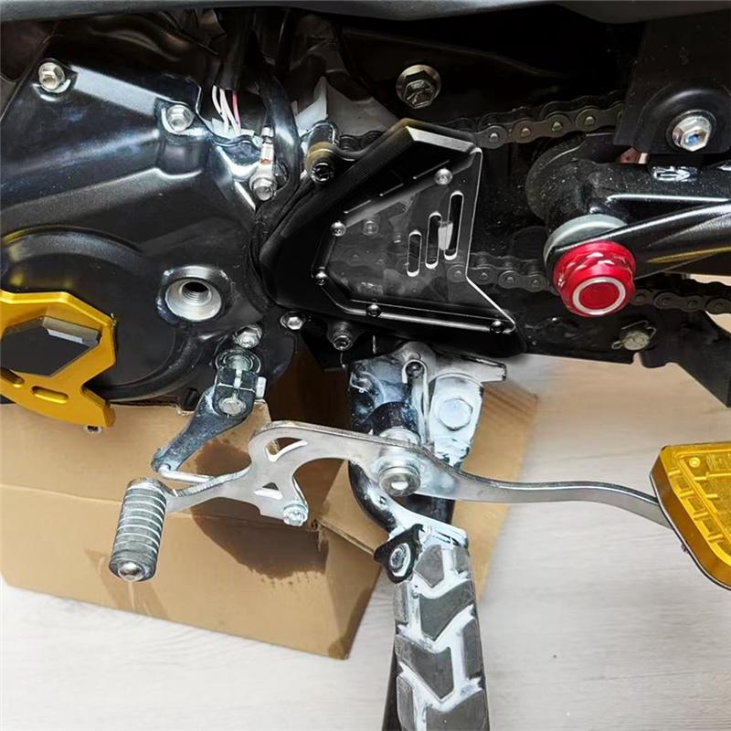 Motorcycle Left Engine Guard For PG-1 PG1 2024 2025 Front Sprocket Chain Cover-A87Q