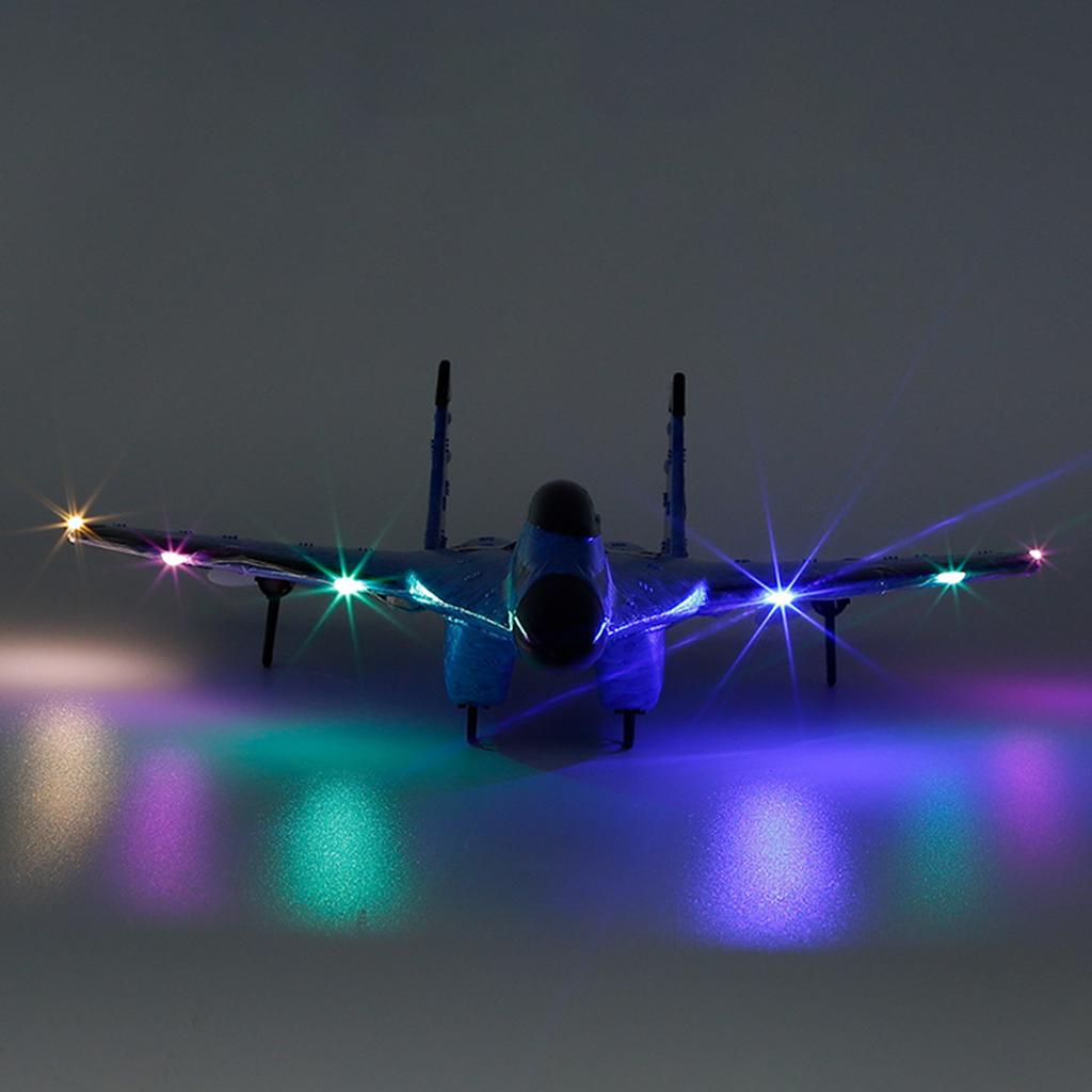 RC Airplane with Light Model Aircrafts EPP Foam Fighter Rechargeable Gliding Airplane