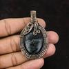Кулон из пикассо-яшмы с медью, драгоценный камень, медные украшения, кулон, обернутый медной проволокой, украшения из пикассо-яшмы, ручная работа, женский кулон, подарок для мамы