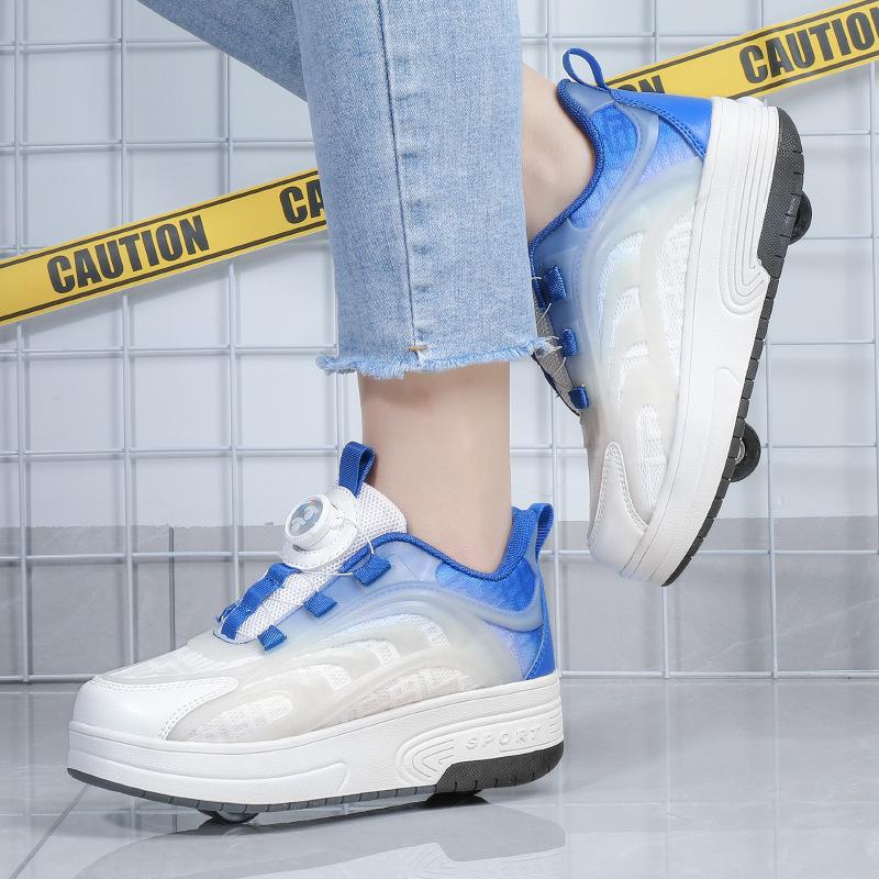 Интернет-знаменитость кроссовки-бегунки девочки роликовые кроссовки мальчики колесные кроссовки детские коньки студенческие четырехколесные кроссовки-бегунки летающие кроссовки