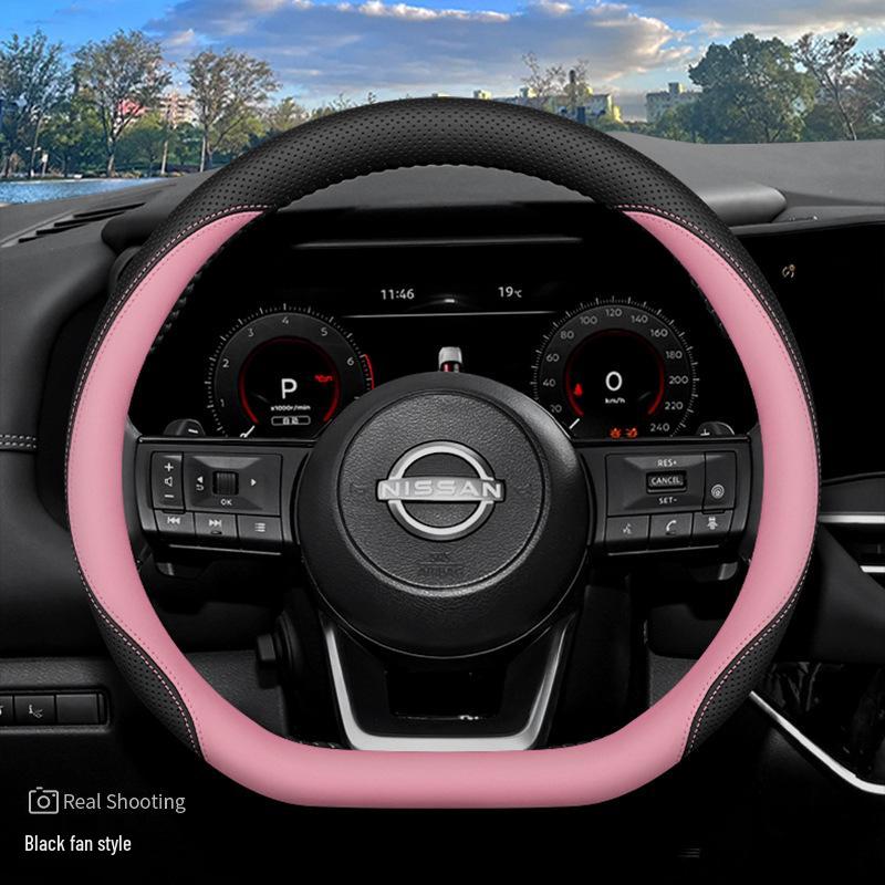 Ультратонкий нескользящий чехол на руль для 2024 Nissan Land Cruiser, улучшение интерьера