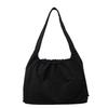 Casual Solid Color Nylon Canvas Bag Small Fresh Simple Large Capacity Hand Bag Drawstring Fashion Shoulder Tote Bag