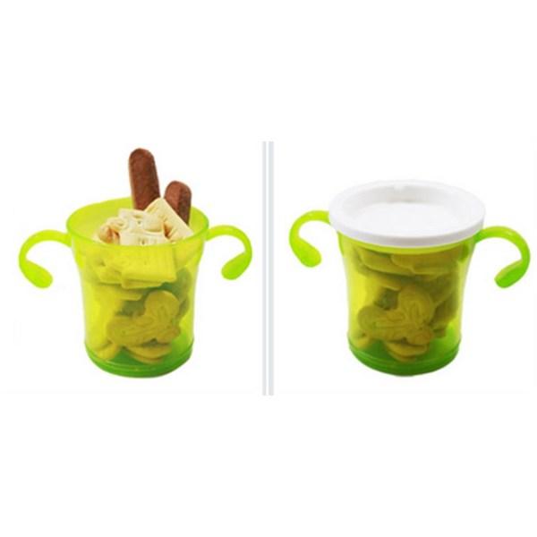 Agapura 3WAY Straw Cup 180ml X 2p + Straw Random Delivery 100p, Green, Orange, 1 Set