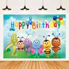 Мультяшные фотофоны Bichi kids 1-й день рождения Декорация для Baby Shower Радужный муравей куклы друзья фотофон