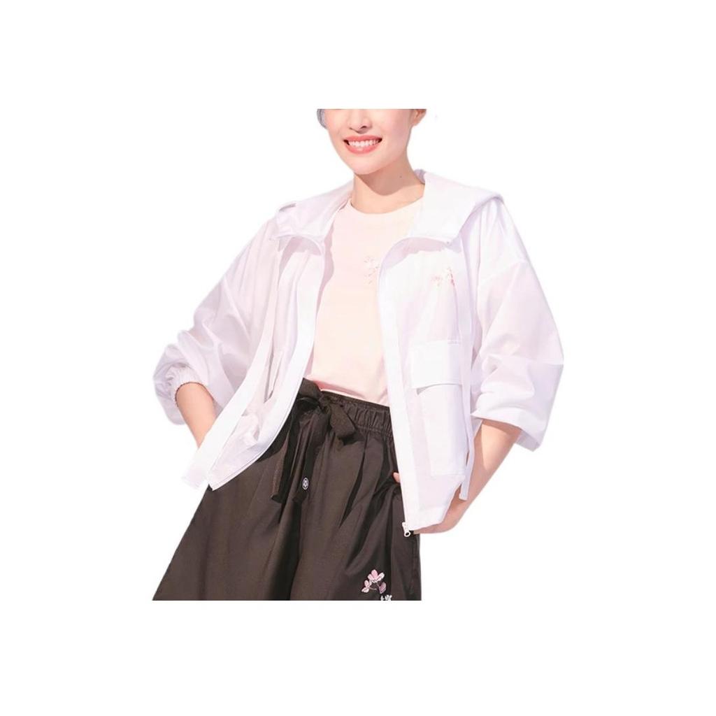 Футболка с коротким рукавом Li Ning Sakura Series, повседневная, дышащая, с принтом сакуры, женская, розовая, AHSS914-2