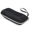 Portable Zipper Rectangle Grid Sunglasses Case Hard Eyewear Glasses Storage Box