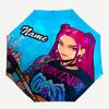 Personalized Name K-KPop Demon Hunters Print Umbrella - Automatic Open/Close, Eight-Rib Durable Frame, Automatic Folding Umbrella