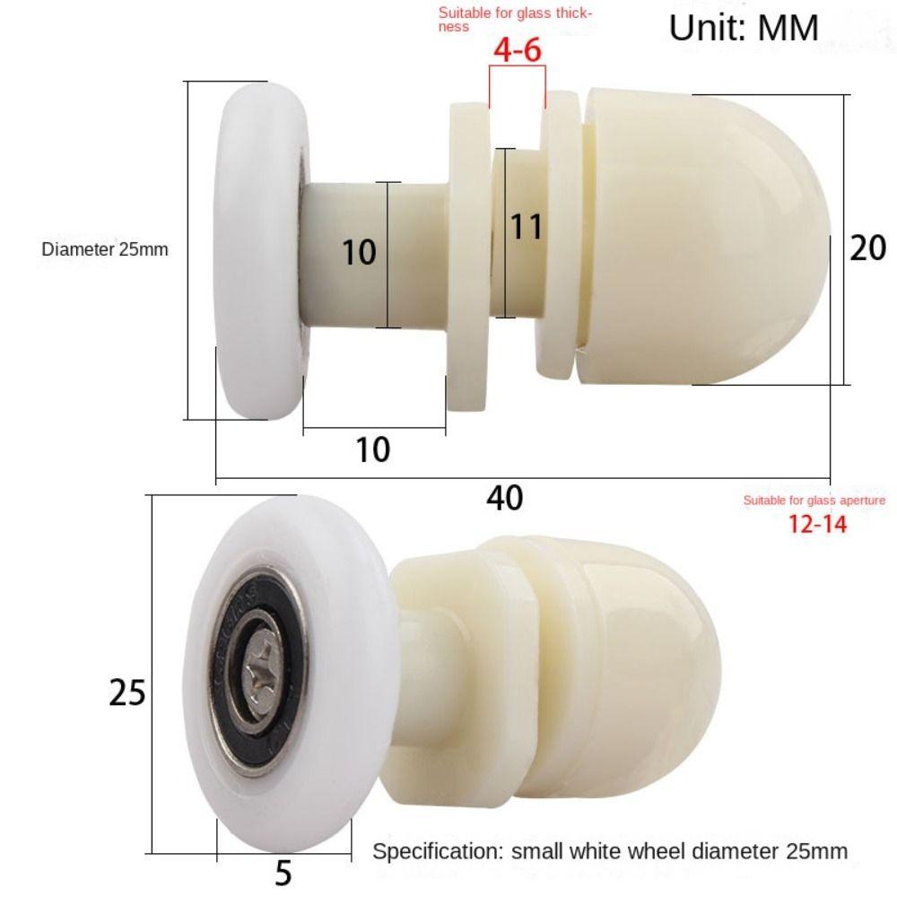 Запасные части Колесо для раздвижной двери ПВХ Подвесное колесо Новый ролик для стеклянной двери Стеклянная дверь