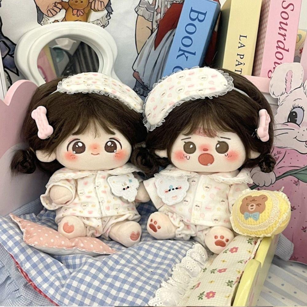 Hoodies Cotton Doll Clothes Lolita Plush Toy Clothes 20cm Cotton Doll Dress Doll Accessories