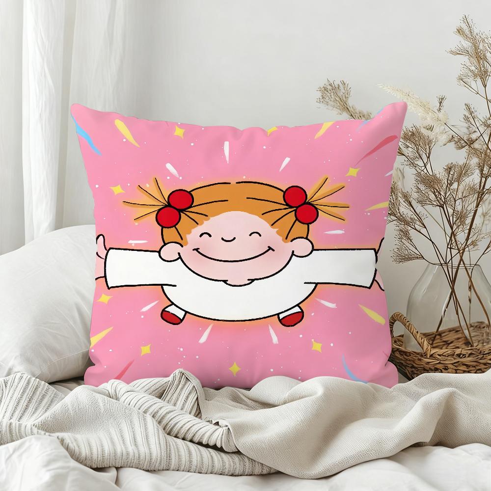 Cute Cartoon CCocochan Pillow Case Bedroom Sofa Living Room Backrest Decoration Square Cushion Nap Time