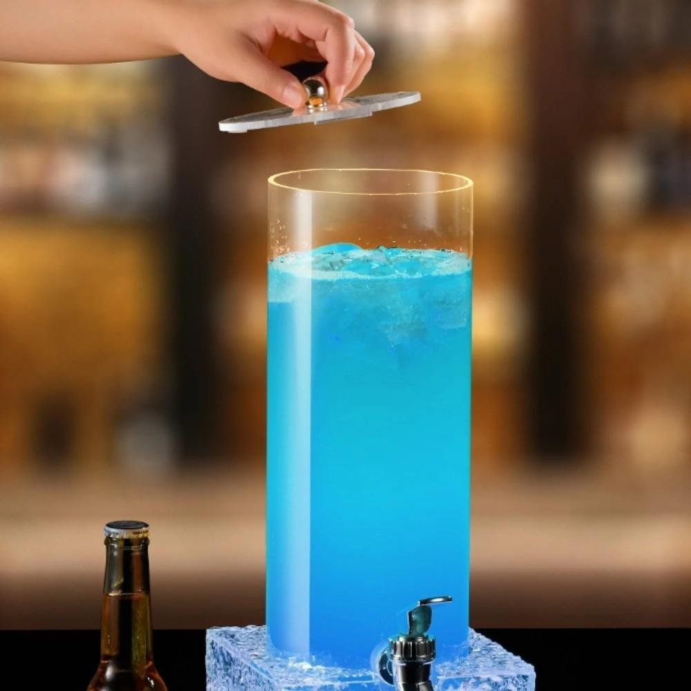Acrylic Beer Tower Dispenser Unbreakable Lighted Drink Dispenser Outdoor Camping