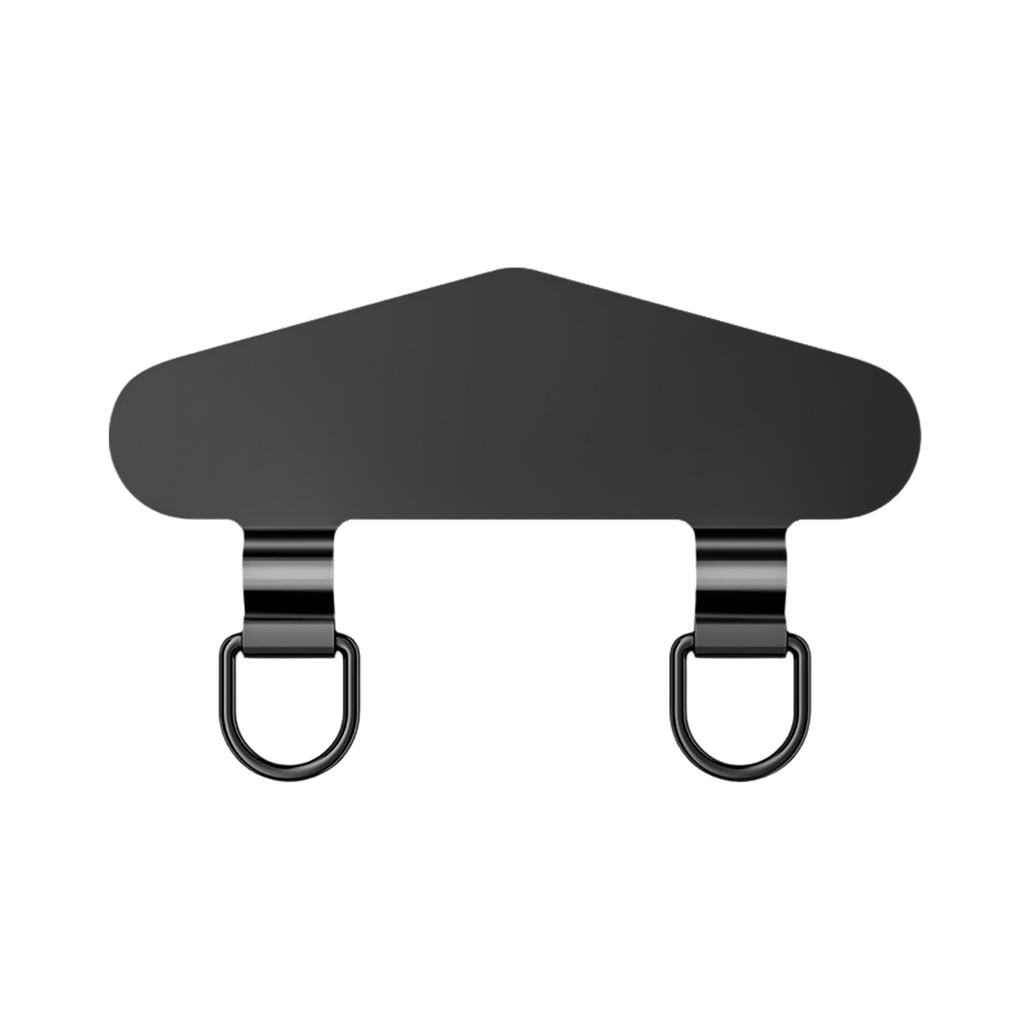 Зажим для телефона из нержавеющей стали с двойной металлической цепочкой для уха для надежного крепления на открытом воздухе для активного образа жизни