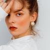 Элегантные корейские/японские серьги-гвоздики с искусственным жемчугом для женщин – Модные серьги с чувством дизайна
