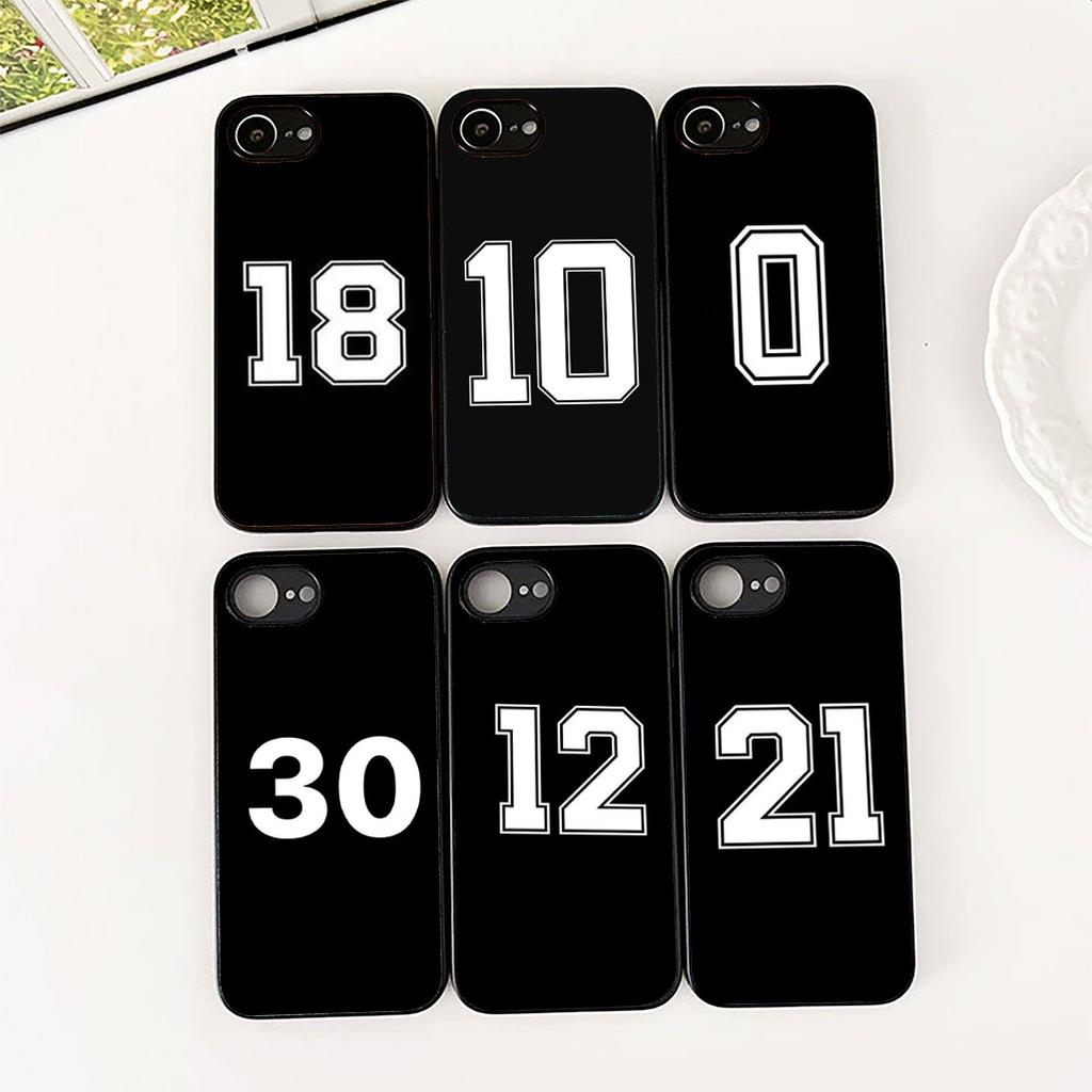 Чехол для Apple iPhone 17 Pro XS Max Air 6 7 8 Plus 5 + SE 2022 SE2 16E Чехол для телефона Счастливым номером Футбол Баскетбольный № 23 24 7 5