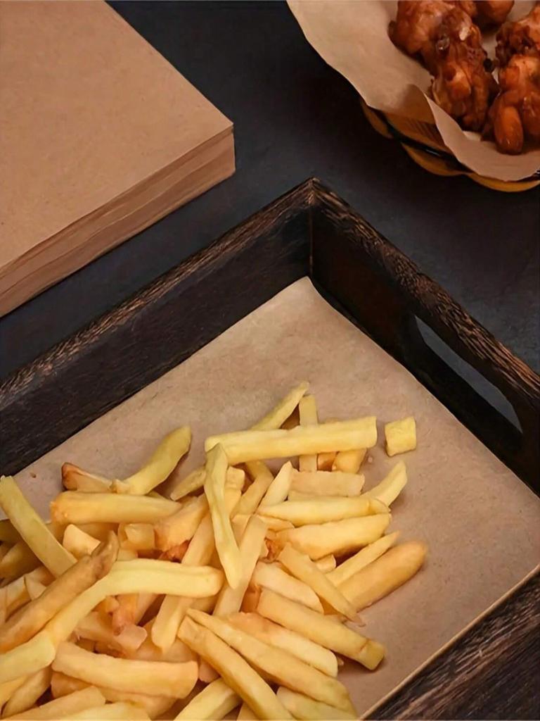 30/50/100pcs Parchment Paper Baking Sheets Non-Stick Precut Baking Parchment Baking Paper for Baking Grilling Air Fryer Bread