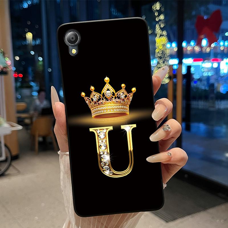 Cute New Design Crown Letter Shockproof Soft Phone Case For Asus ZenFone Live (L1) ZA550KL Bumper Silicone Black Case Cover
