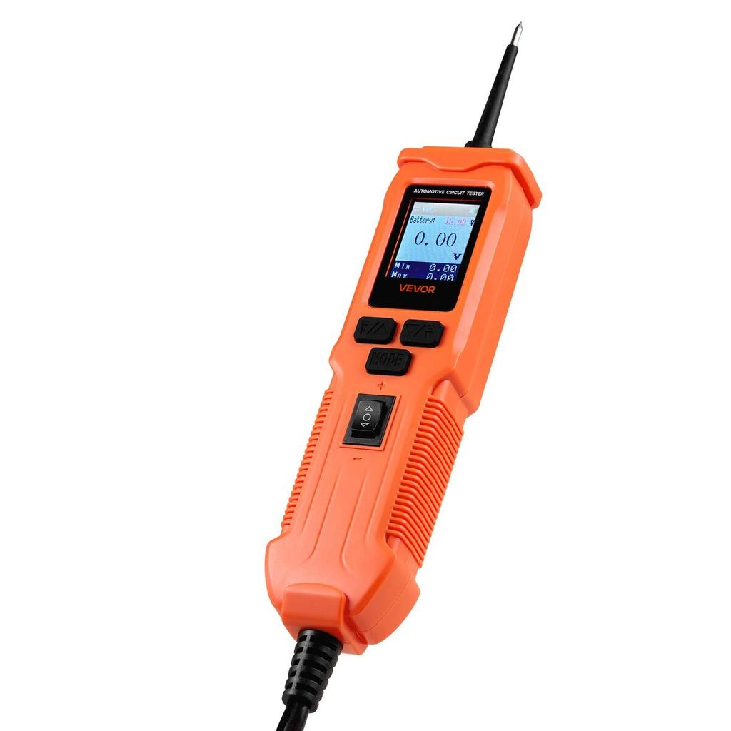 Automotive Circuit Tester, 8 - 35 DCV Power Circuit Probe Tester with TFT Color Display and Lighting, Automotive Power Tester Probe with 19.7 ft / 6 m