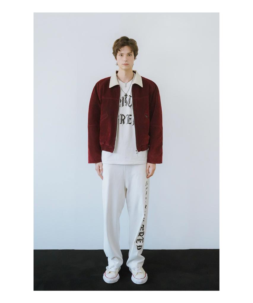 Leunnet Velvet Mute Denim Jacket / Wine