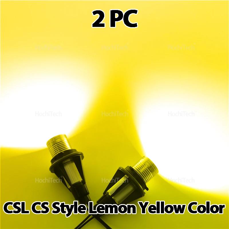 for BMW E87 E39 E60 E61 E63 E64 E65 E66 E53 E53 CSL CS Style Lemon Yellow LED Marker Light 20W/pair High Power Angel Eyes Bulbs ryu5