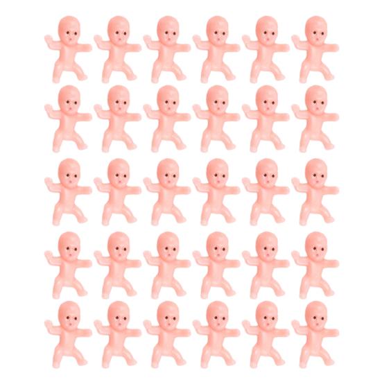 30 шт. Мини-фигурки для младенцев, многоразовые детские украшения, несъедобные украшения для торта