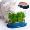 Pet Cat Sprout Dish Growing Pot Cat Grass Germination Digestion Starter Dish Greenhouse Grow Box Hydroponic Plant