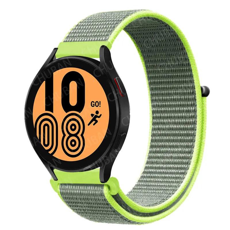 Nylon Loop For Samsung Galaxy Watch 6 5 Pro/4/classic/gear S3 Frontier/active Sport Bracelet Huawei Watch Gt2 3 22mm 20mm Strap