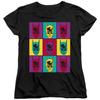 Batman Warhol Batman Womens T Shirt Black