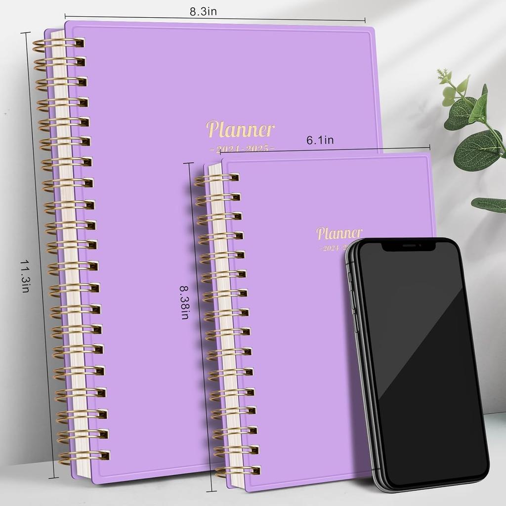 Академический планировщик AHGXG 2024-2025, Июль 2024 - Июнь 2025 Еженедельный и ежемесячный планировщик 12 месяцев, 6" X 8.38", Планировщик календаря академического года с ежемесячным