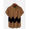 Men's Hawaiian Shirt for Beach Vacation Casual Short Sleeve