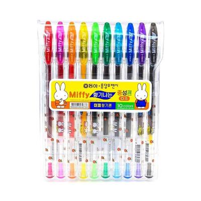 Ручки-роллеры Dong A Miffy Bunny Gel Ink, 0,5 мм, 10 цветов