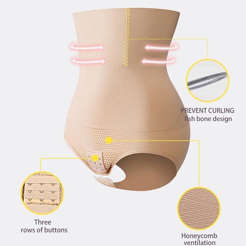 Женские корректирующие трусики с высокой талией, дышащие трусики для коррекции фигуры, бесшовное нижнее белье для похудения, женское нижнее белье для корсета, трусики для коррекции талии