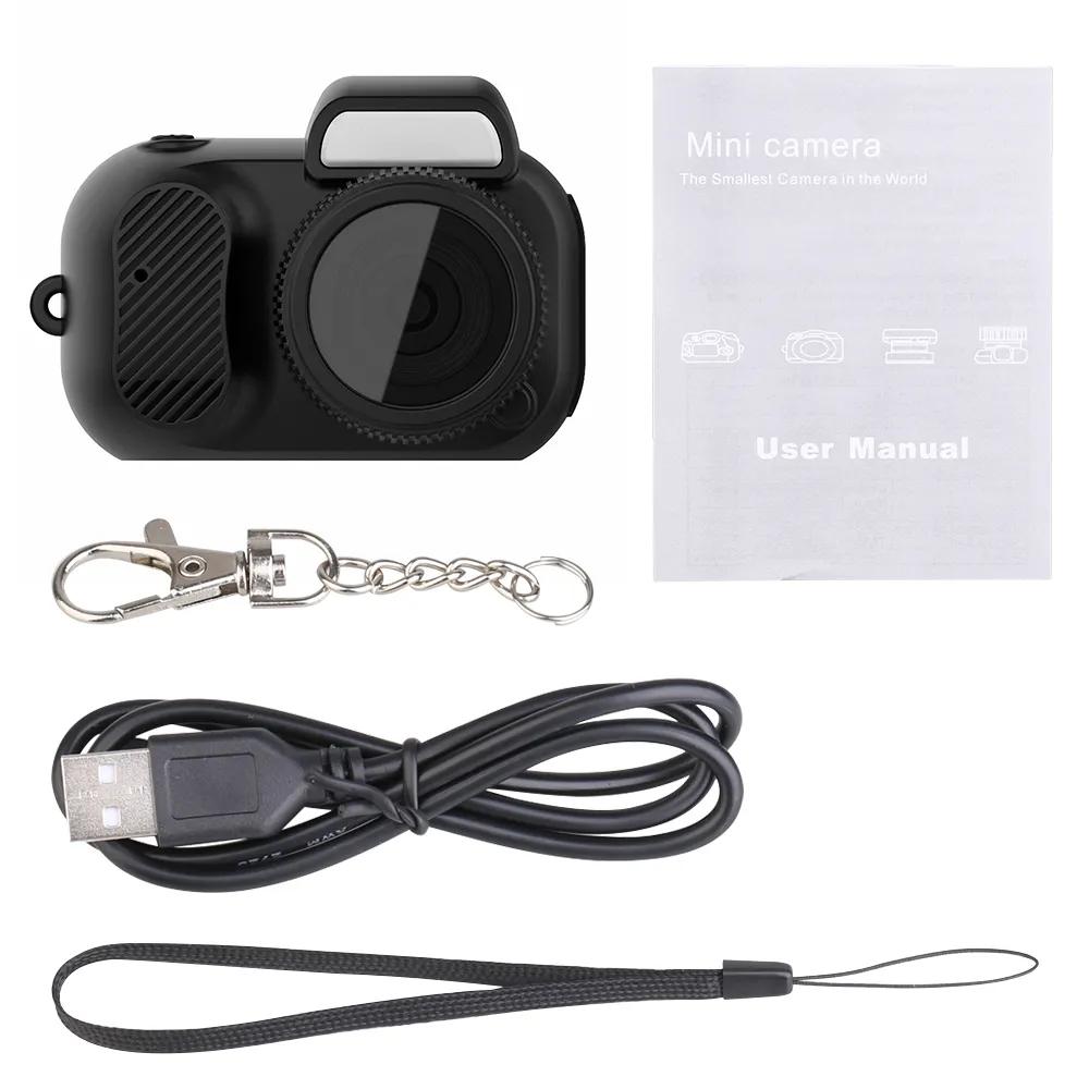 Мини камера с экраном для дома и улицы, спорта, HD 1080p, портативная винтажная очень маленькая видеокамера, видеорегистратор с поддержкой TF-карты