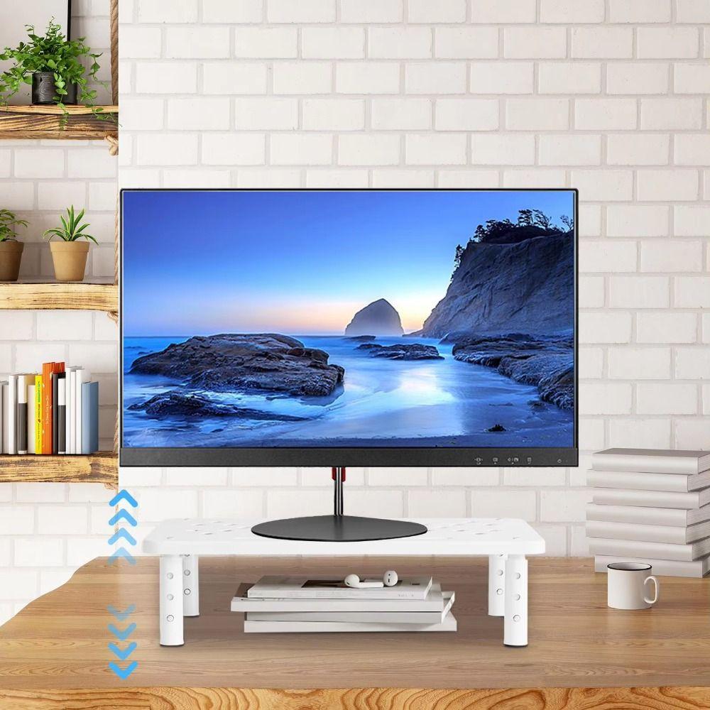 3 Height Adjustable Computer Monitor Riser Steel Construction Computer Monitor Holder  Studio Setup