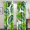 Scenic Curtains for Bedroom Window Curtains for Living Room Green Leaves Palm Tree Bedroom Cortinas Window Treatments